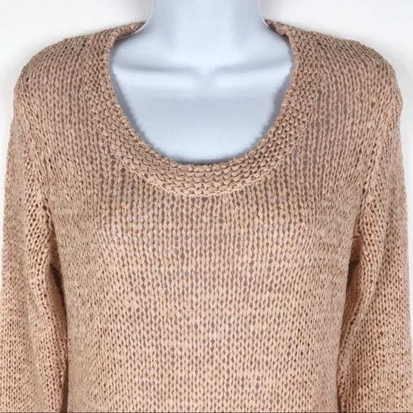 Soft Surroundings Peach Chunky Knit Tunic … - Picture 3 of 8
